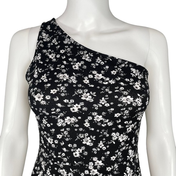 SO Asymmetric One Strap Floral Mini Dress - Picture 3 of 8